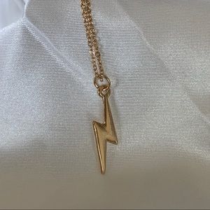 Gold Lightning Bolt Necklace